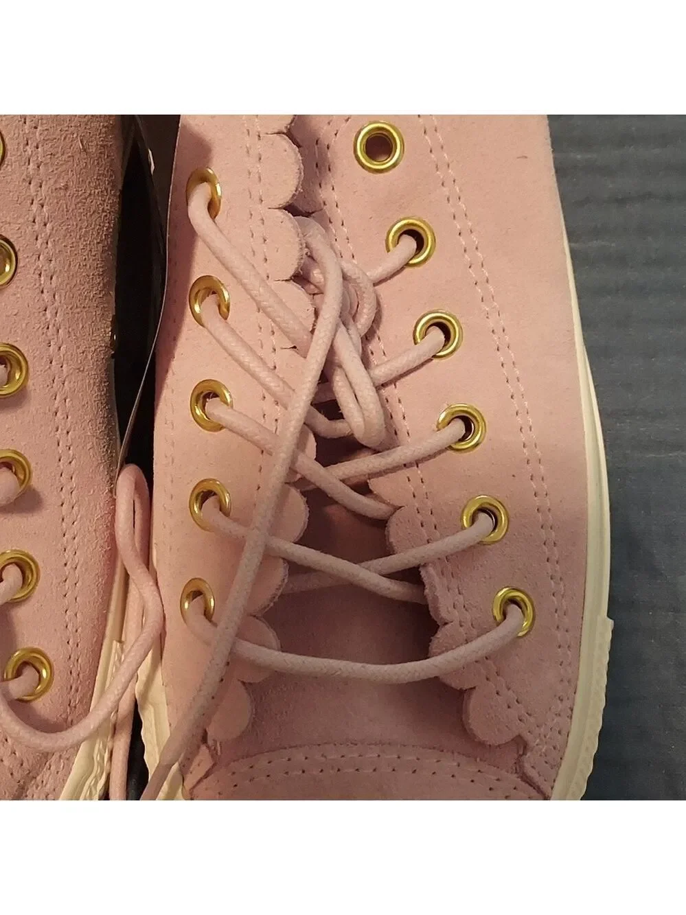 Converse CTAS Ox Pink Foam Gold Egret Shoes NWOB
